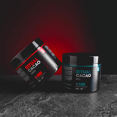 Ritual Cacao Kratom World, представен в продуктов кадър като ритуално какао.